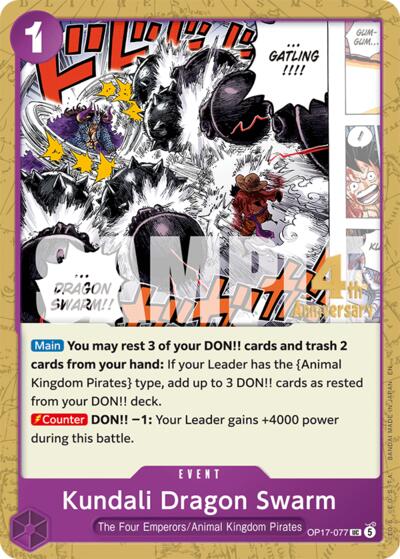 Kundali Dragon Swarm #OP17-077 The World's Strongest Warriors Release Event Cards
