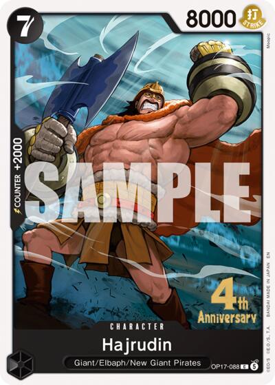 Hajrudin #OP17-088 The World's Strongest Warriors Release Event Cards