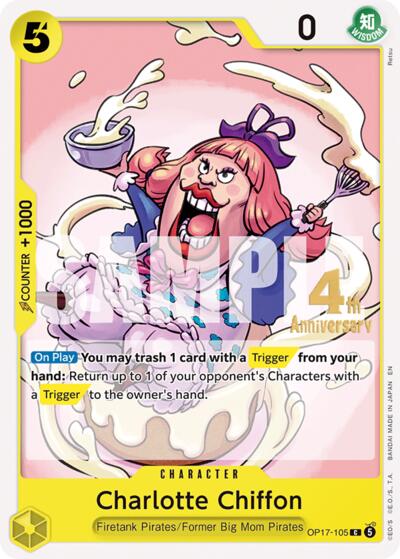 Charlotte Chiffon #OP17-105 The World's Strongest Warriors Release Event Cards