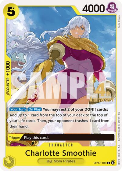 Charlotte Smoothie #OP17-106 The World's Strongest Warriors Release Event Cards