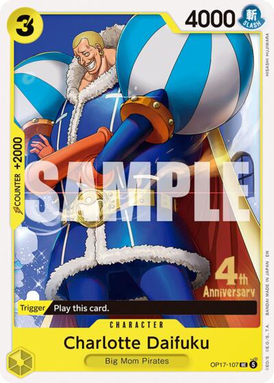 Charlotte Daifuku #OP17-107 The World's Strongest Warriors Release Event Cards