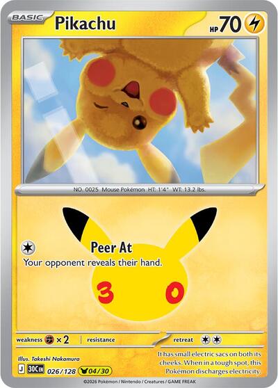 Pikachu #26 30th Celebration