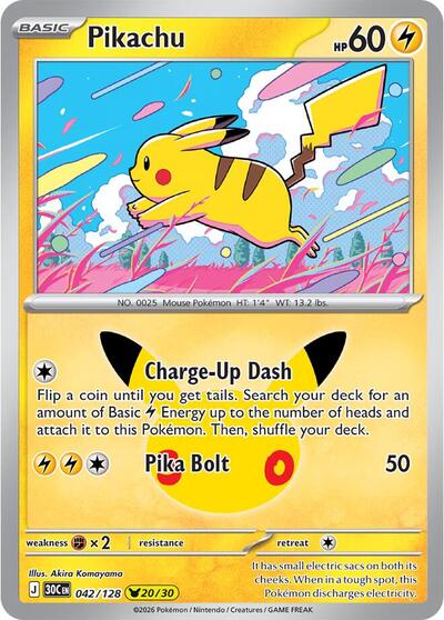 Pikachu #42 30th Celebration