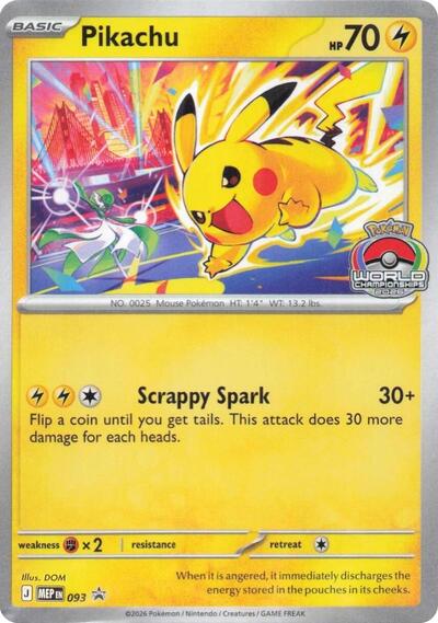 Pikachu #93 Mega Evolution Promo