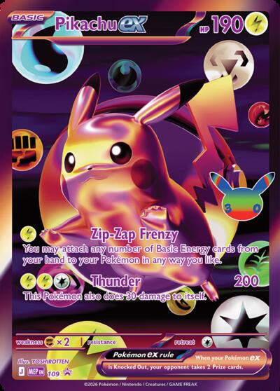 Pikachu ex - 109