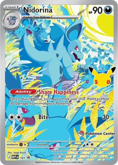 Nidorina - 101 (30th Celebration) Mega Evolution Promo #101