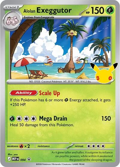 Alolan Exeggutor - 094 Mega Evolution Promo #94