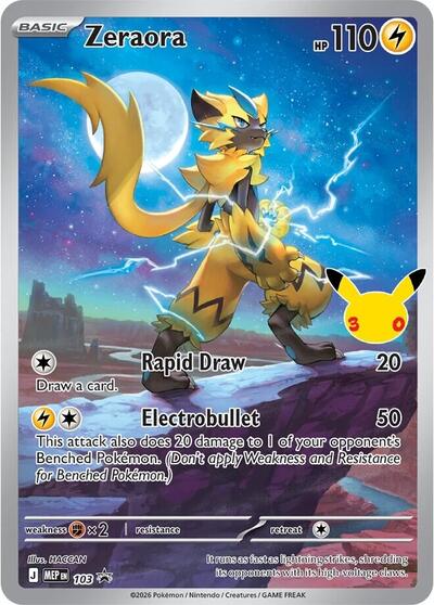 Zeraora - 103 Mega Evolution Promo