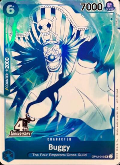 Buggy (4th Anniversary Treasure Campaign Pack) #OP12-049 One Piece Promotion Cards