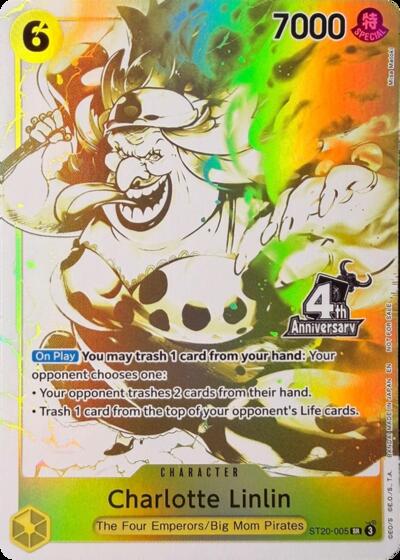 Charlotte Linlin (4th Anniversary Treasure Campaign Pack) #ST20-005 One Piece Promotion Cards