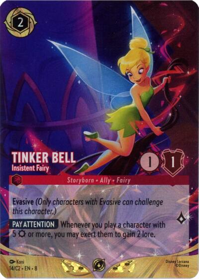 Tinker Bell - Insistent Fairy (Foil) #14 Disney Lorcana Promo Cards