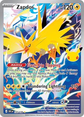 Zapdos #133 30th Celebration