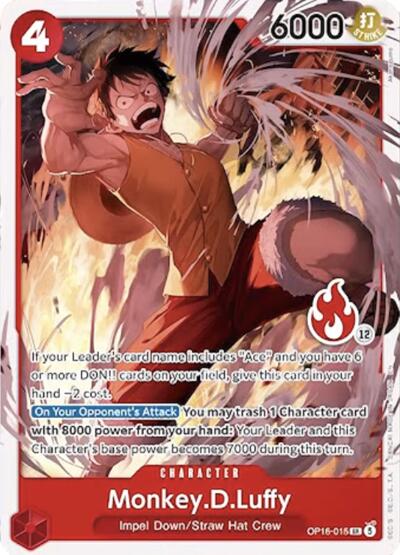 Monkey.D.Luffy (OP16-015) (Ace Deck) #OP16-015 Set Sail Deck Set