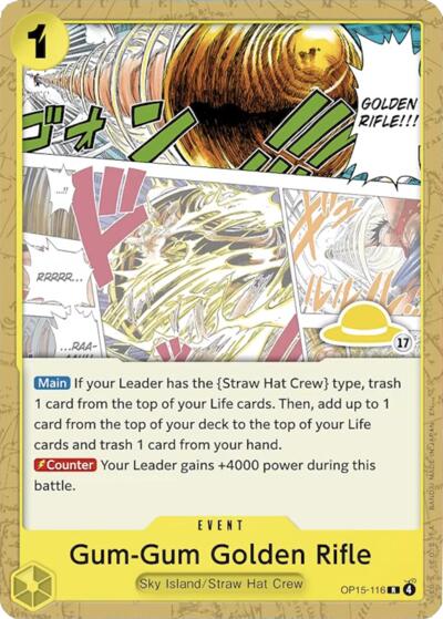 Gum-Gum Golden Rifle (Luffy Deck) #OP15-116 Set Sail Deck Set