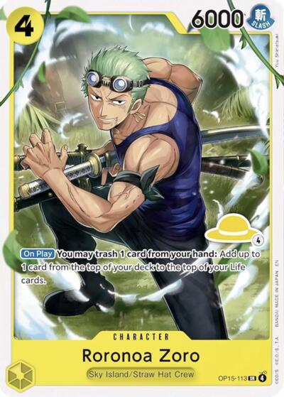 Roronoa Zoro (Luffy Deck) #OP15-113 Set Sail Deck Set