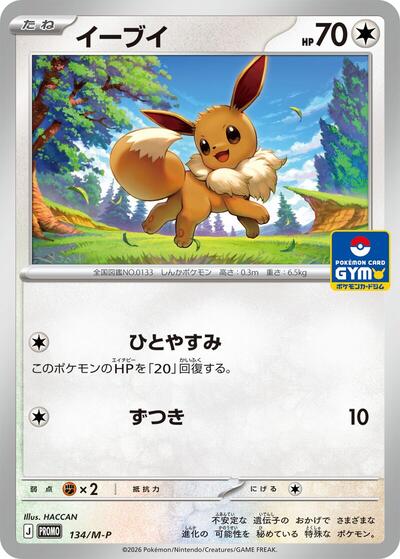 Eevee #134 M-P Promotional Cards (Japanese)