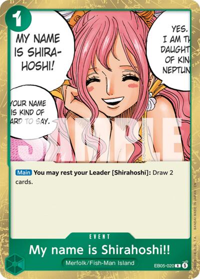 My name is Shirahoshi!! #EB05-020 Extra Booster: One Piece Heroines Edition Vol. 2