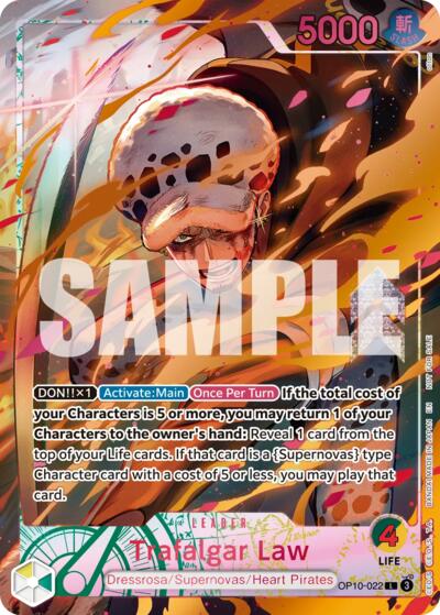 Trafalgar Law (Flame-Flame Fruit Coliseum) #OP10-022 One Piece Promotion Cards