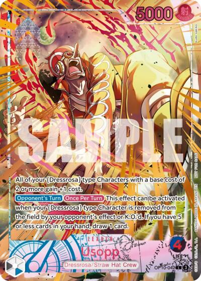 Usopp (Flame-Flame Fruit Coliseum) #OP10-042 One Piece Promotion Cards
