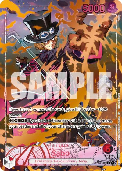 Sabo (Flame-Flame Fruit Coliseum) #OP13-004 One Piece Promotion Cards