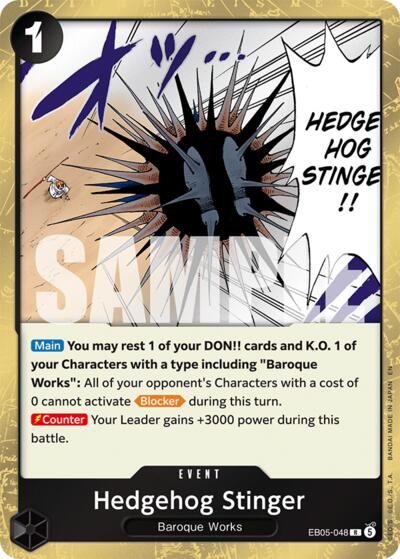 Hedgehog Stinger #EB05-048 Extra Booster: One Piece Heroines Edition Vol. 2