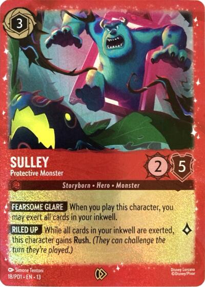 Sulley - Protective Monster #18 Disney Lorcana Promo Cards