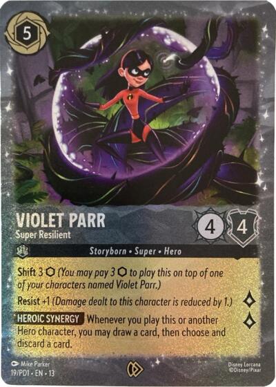 Violet Parr - Super Resilient #19 Disney Lorcana Promo Cards