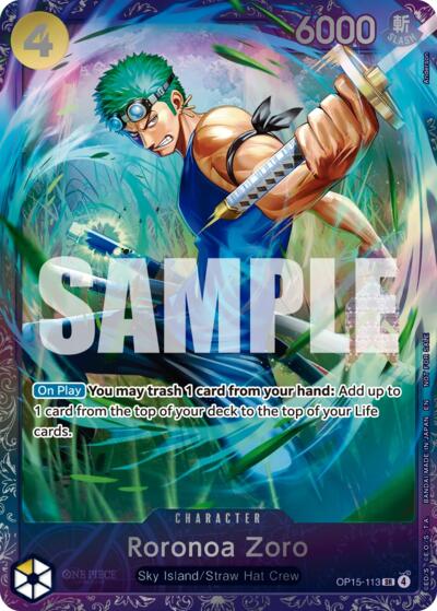 Roronoa Zoro (Treasure Cup August 2026) #OP15-113 One Piece Promotion Cards