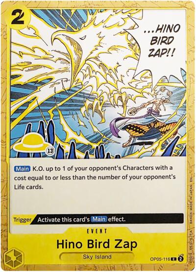 Hino Bird Zap (Luffy Deck) #OP05-116 Set Sail Deck Set