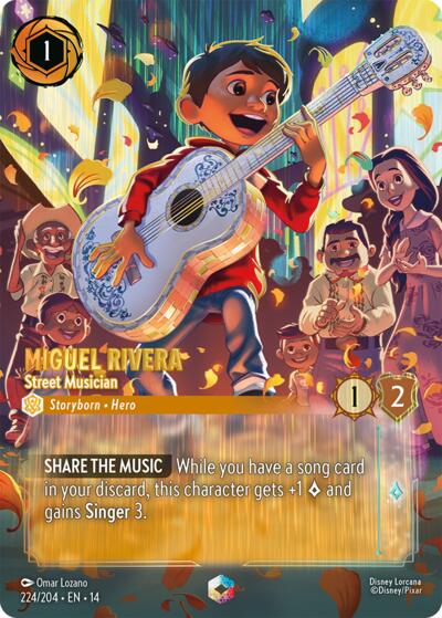 Miguel Rivera - Street Musician (Enchanted) #224 Hyperia City