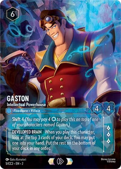 Gaston - Intellectual Powerhouse #5 Disney Lorcana Promo Cards