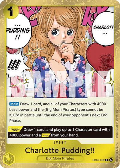 Charlotte Pudding!! #EB05-059 Extra Booster: One Piece Heroines Edition Vol. 2