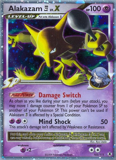 Alakazam E4 Lv.X #103 Rising Rivals