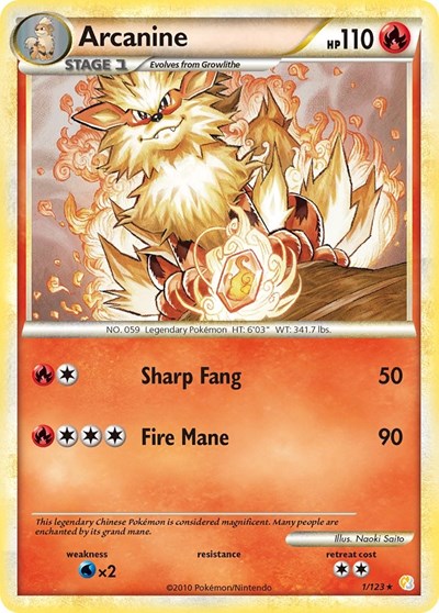Arcanine #1 HeartGold SoulSilver