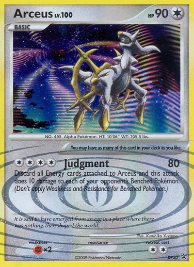 Arceus #DP50 PSA 10