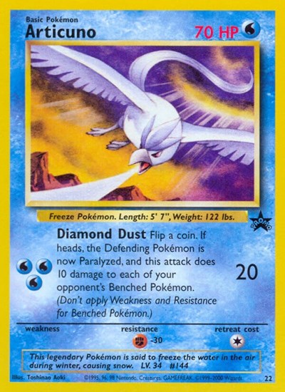 Articuno #22 WoTC Promo