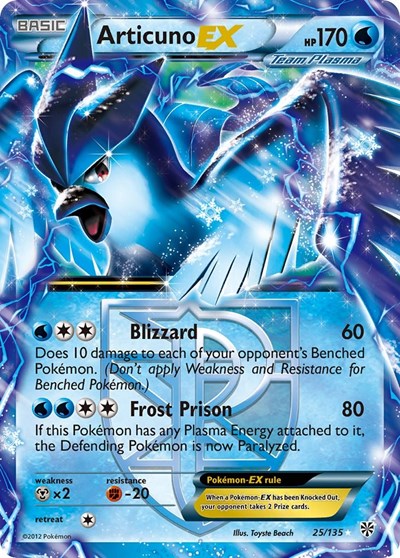 Articuno EX #25 Plasma Storm