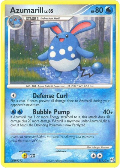 Azumarill #18 Diamond and Pearl