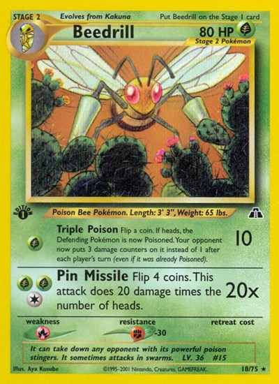 Beedrill #18 Neo Discovery