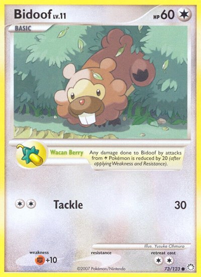 Bidoof #73 Mysterious Treasures