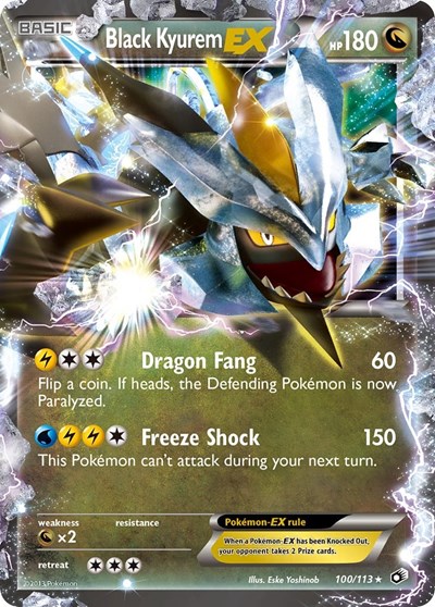 Black Kyurem EX #100 Legendary Treasures