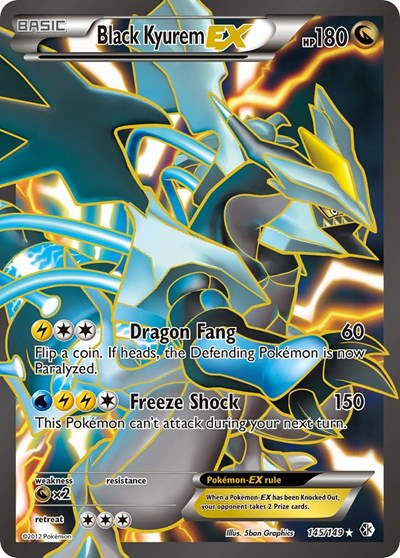 Black Kyurem EX #145 Boundaries Crossed