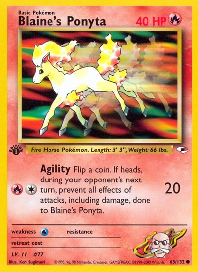 Blaine's Ponyta #63 Gym Heroes