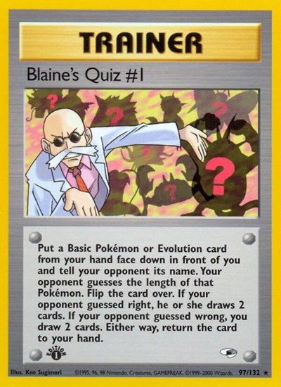 Blaine's Quiz #1 #97 Gym Heroes