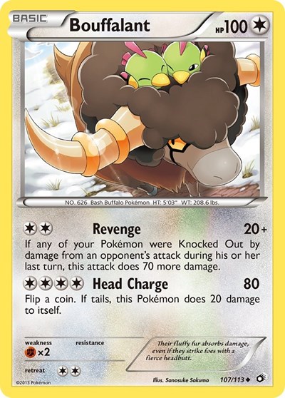 Bouffalant #107 Legendary Treasures