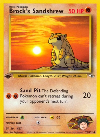 Brock's Sandshrew #72 Gym Heroes