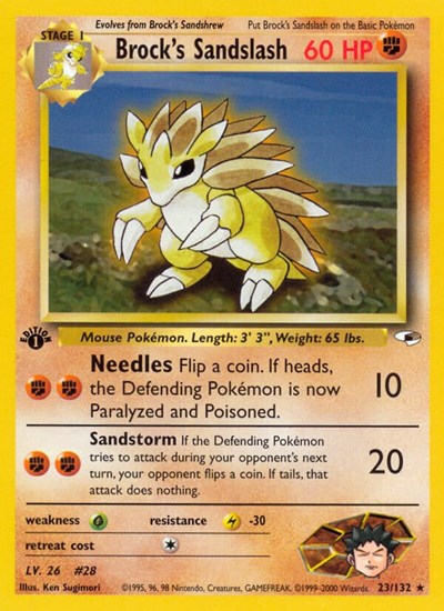 Brock's Sandslash #23 Gym Heroes
