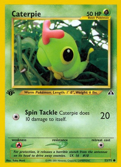 Caterpie #53 Neo Discovery
