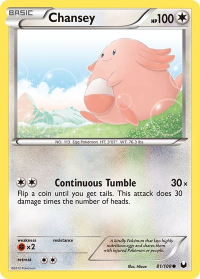 Chansey #81 Dark Explorers