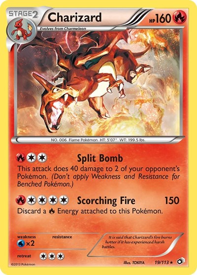 Charizard #19 Legendary Treasures
